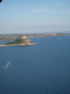 St. Micheal's Mount from the helicopter (07-14-2011 18:54)