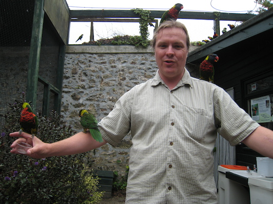 The lorikeets on Ben (by Tim) (07-15-2011 14:03)