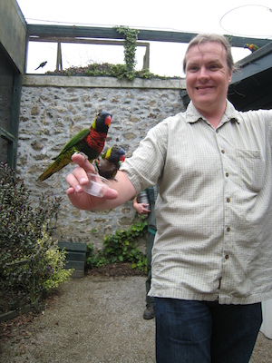The lorikeets on Ben (by Tim) (07-15-2011 14:03)