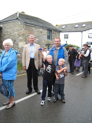 Granddad, Tim, Ben and Cole at Lafrowda day (07-16-2011 12:00)