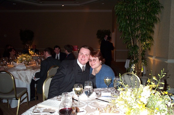 Ben & Christine at Aaron's Engagement party 12/30/2000