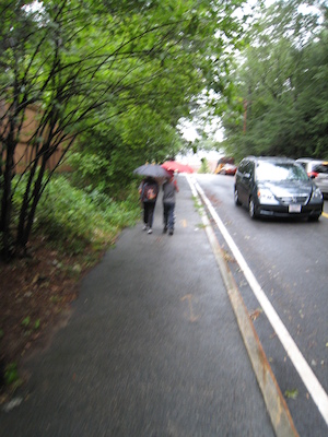 First day of school, walking to Lane (09-06-2011 08:30)