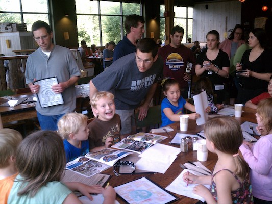 Cole and Tim and the kids after the mob (06-25-2011 18:13)