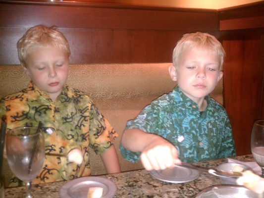 Tim and Cole for anniversary fondue (08-08-2011 17:29)