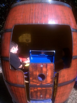 Tim and Cole on the spinny tubs (08-12-2011 17:17)