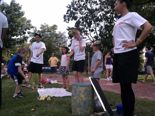 Tim as Cobweb in A Midsummer's Night's Dream (08-13-2011 15:45)