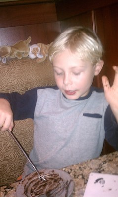 Tim covered in chocolate fondue (11-23-2010 18:57)