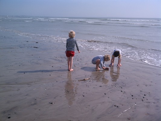 Cole, Tim and Jamie at Ferry Beach (05-07-2011 08:58)