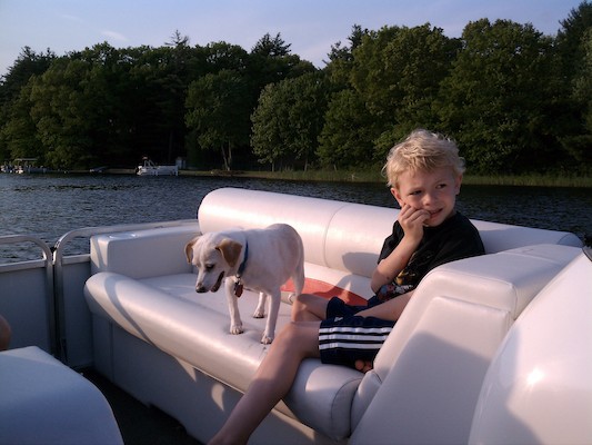 Emily and Cole on the boat (05-28-2011 18:33)