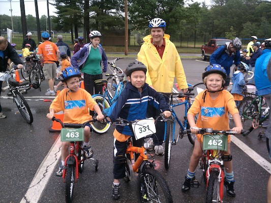 Cole, Ethan, Ben and Tim at the PMC ride (06-11-2011 09:49)