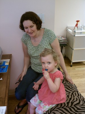 Linda and Barb getting toes painted (06-29-2011 11:50)