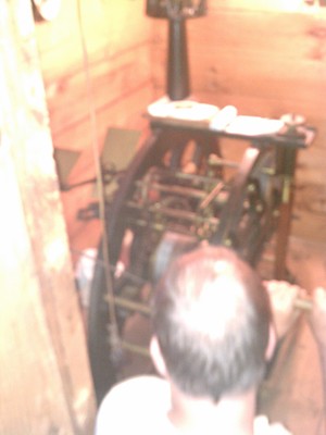 Winding the First Parish clock (06-29-2011 19:06)