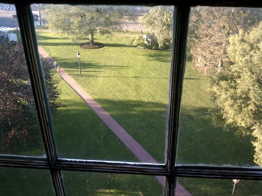 Ben and Cole on the common from the clock tower (06-29-2011 19:08)