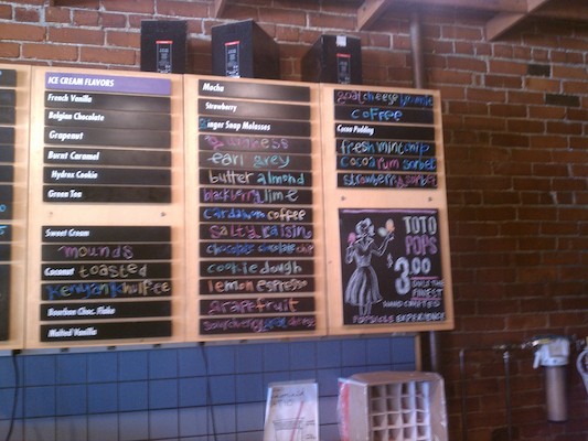 Tosci's ice-cream flavors (08-09-2011 12:38)