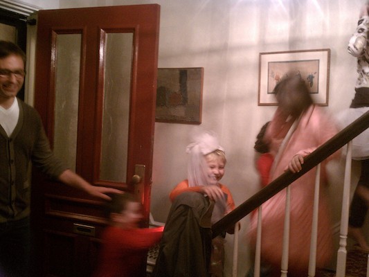 Tim playing dress-up (12-10-2011 19:30)