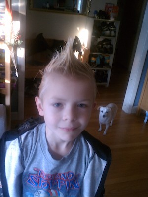Cole mohawk with Emily (12-16-2011 08:13)