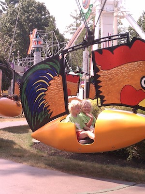Cole and Tim on the Canobie Rooster ride (07-15-2012 11:10)