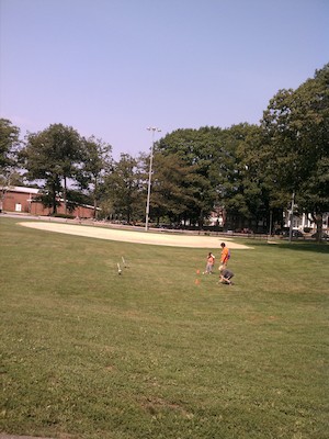 Tim launching his rocket (08-17-2012 11:32)