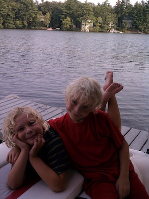 Tim and Cole on the boat (08-17-2012 16:30)