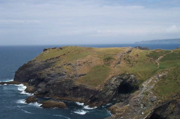 Tintagel island view across cove 1