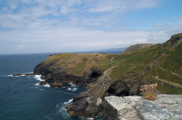 Tintagel island view across cove 2