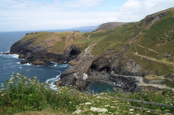 Tintagel island view across cove 4