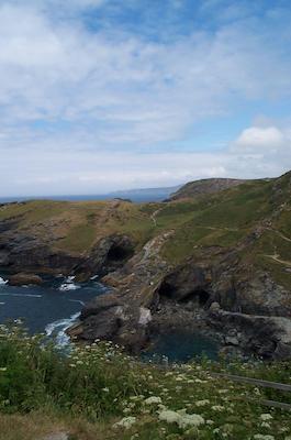 Tintagel island view across cove 5