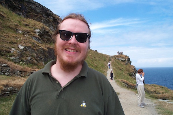 Ben at Tintagel (folicle view)