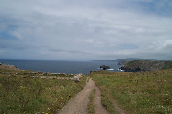 Tintagel island view along coast 1