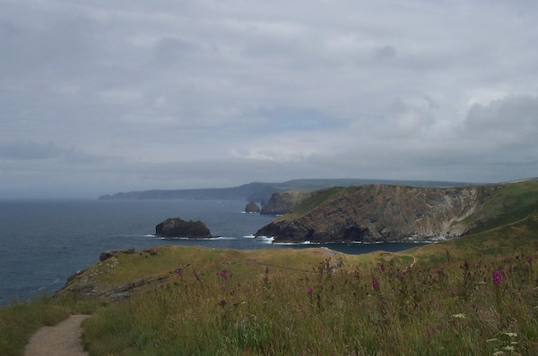 Tintagel island view along coast 2