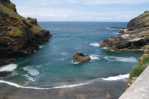 Tintagel seaward view from cove
