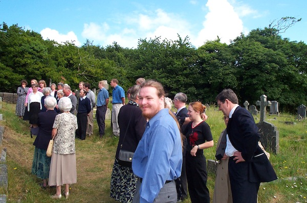 Jenny Rowe, Lizzy, Telfer's wife, Kathy, ?, Eileen Murphy & her sister, Jean Pollard, ?, ?, Telfer, Matthew, ?, Johnny, Simon, Tim, ?, ?, Marrion, Keithm Ben, ?, ?, ?, Beth, Dad, ?
