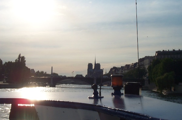 City silhouette from the Seine 1