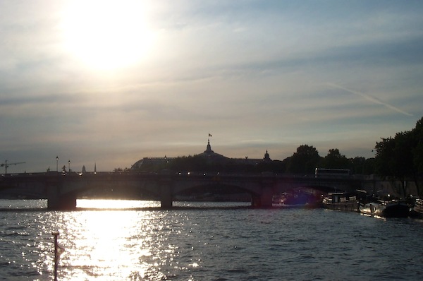 Grand Palais silhouette from the Seine