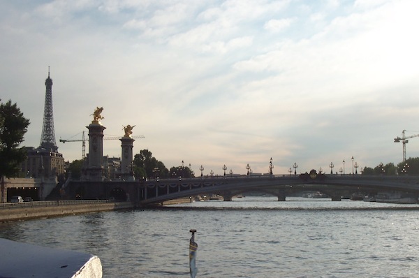 City silhouette from the Seine 4