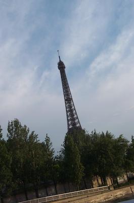 Eiffel tower from the Seine 1