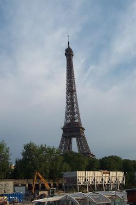 Eiffel tower from the Seine 2