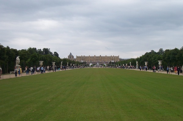 Versailles palace from the gardens 2