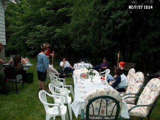 Various people chatting