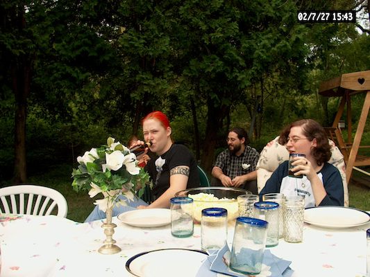 Surly boozy Beth, Corey, Abby