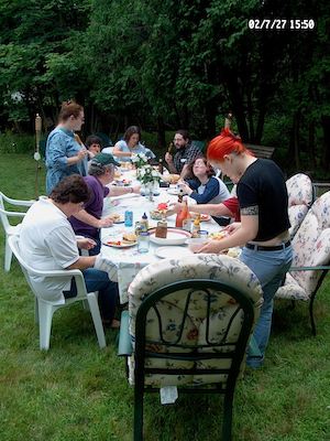 Rosalie, Paul, Xine, Donna, Rachel, Corey, Abby, Jon, Beth