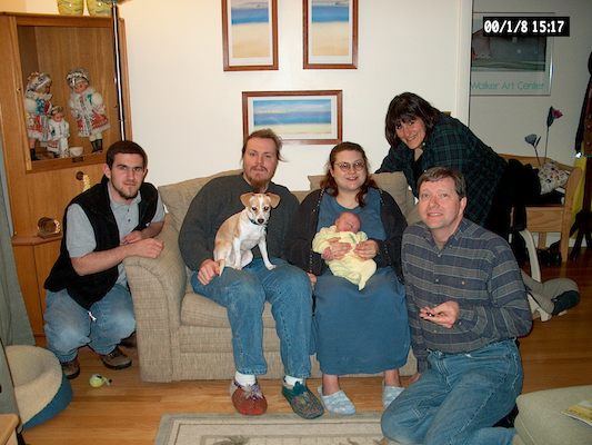 Aleksei, Emily, Ben, Christine, Tim, Donna and Dad (3-8-03)