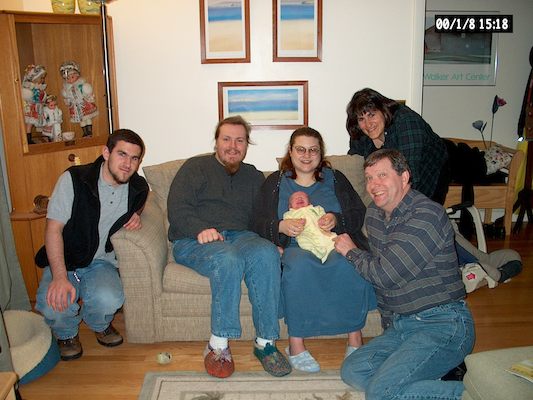 Aleksei, Emily, Ben, Christine, Tim, Donna and Dad (3-8-03)