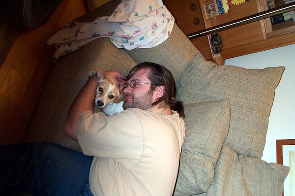 Emily pillow and Juj (3-27-03 7:30PM)