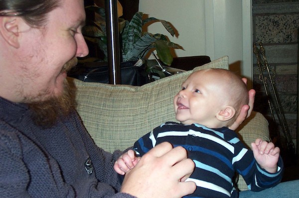 Baby and daddy (5-6-03 8:25PM)