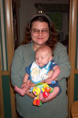 Off to daycare (8-1-2003 7:40AM)