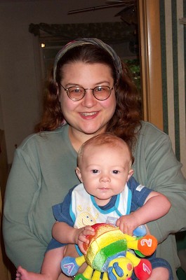 Off to daycare (8-1-2003 7:40AM)