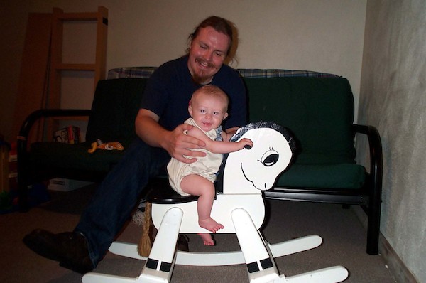 Tim on Rocking Horse (8-4-2003 4:51PM)