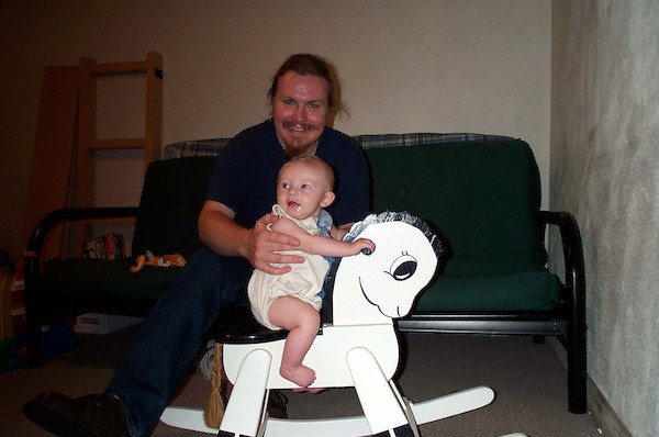 Tim on Rocking Horse (8-4-2003 4:51PM)