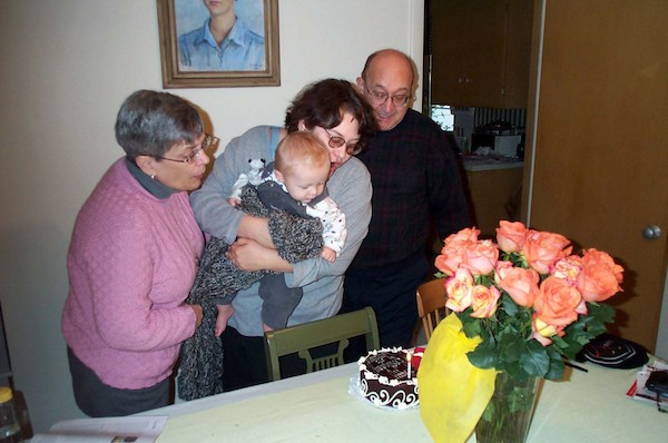 Blowing out the cake (11-9-2003 15:45)